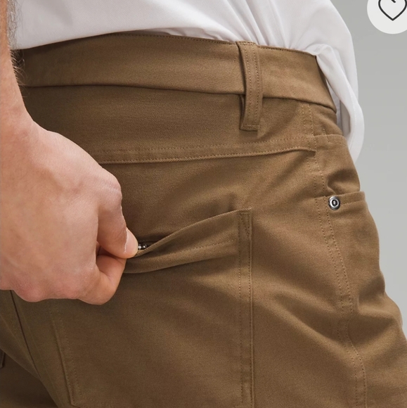 Lululemon ABC Classic Fit 5 Pocket Pant Size 38 Utilitech Artifact (Tan) (2023) - Picture 3 of 14